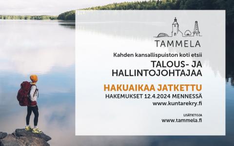 Hakuaikaa jatkettu 12.4. talous- ja hallintojohtaja